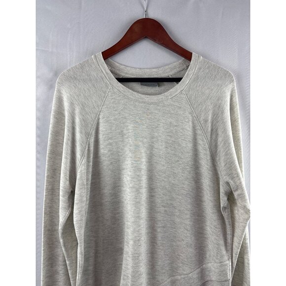 Athleta Womens Light Gray Long Sleeve Sweatshirt Medium - Picture 1 of 5